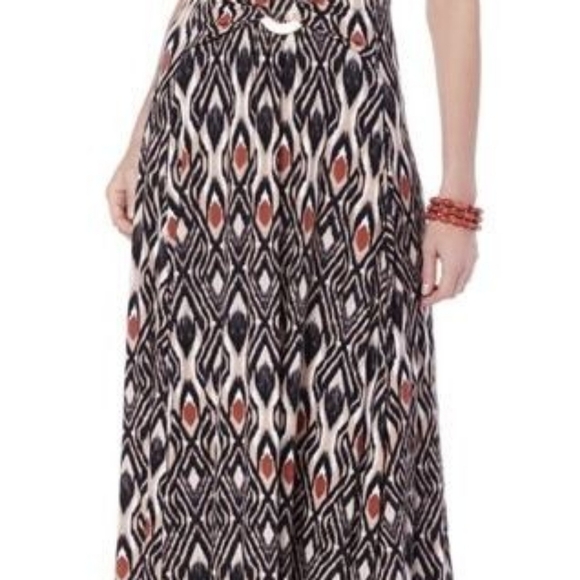 Liz Lange | P1X | Geometric Design Maxi With Belted Embellishment - Picture 6 of 8